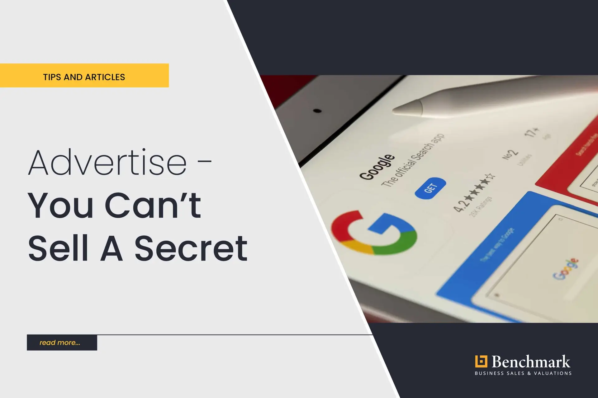 Advertise – You Can’t Sell A Secret