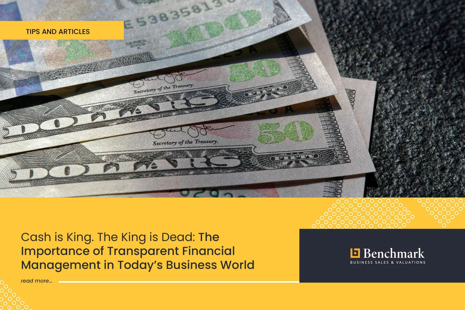 Cash is King. The King is Dead