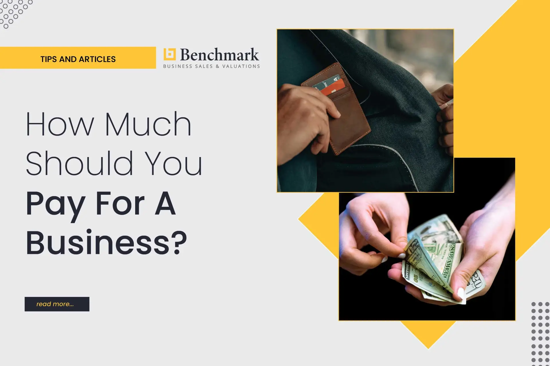 How Much Should You Pay For A Business?